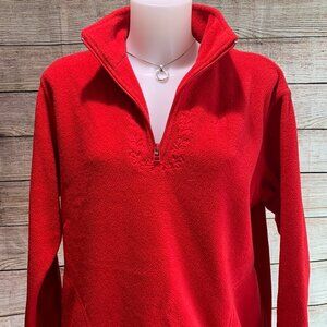Vintage Northern Reflections Fleece Red Sweater size Medium - P-17